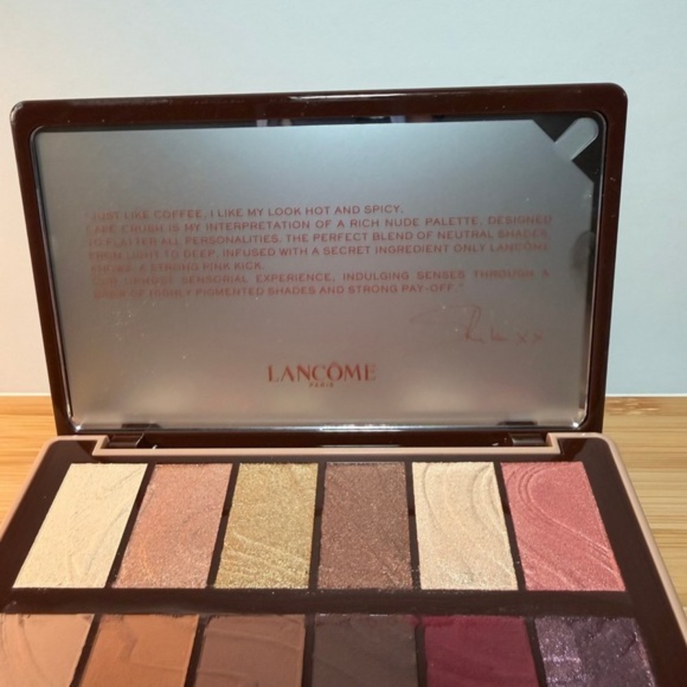 Lancome x Sheika Daley Idole Cafe Crush Eyeshadow Makeup Palette 12 Shades EUC - Picture 6 of 8